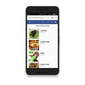 E-Menu Self Ordering System