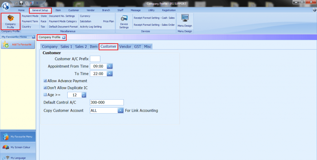 - IRS Software