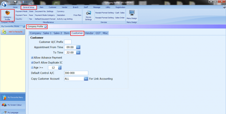 - IRS Software