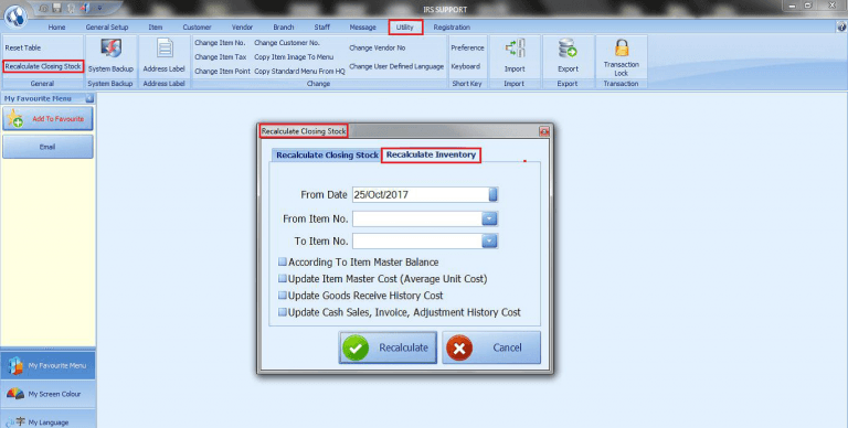 - IRS Software